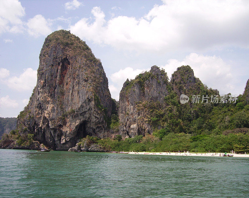 泰国甲米海岸，Phra nang海滩